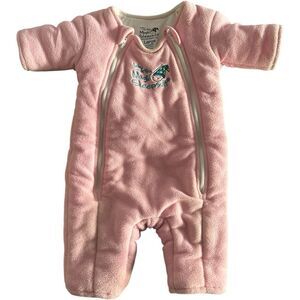 Baby Merlin's Magic Sleep Suit Pink Sz L 6-9 months 18-21lbs Post Partum Newborn